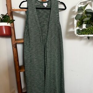 LuLaRoe Textured Green Knit Top